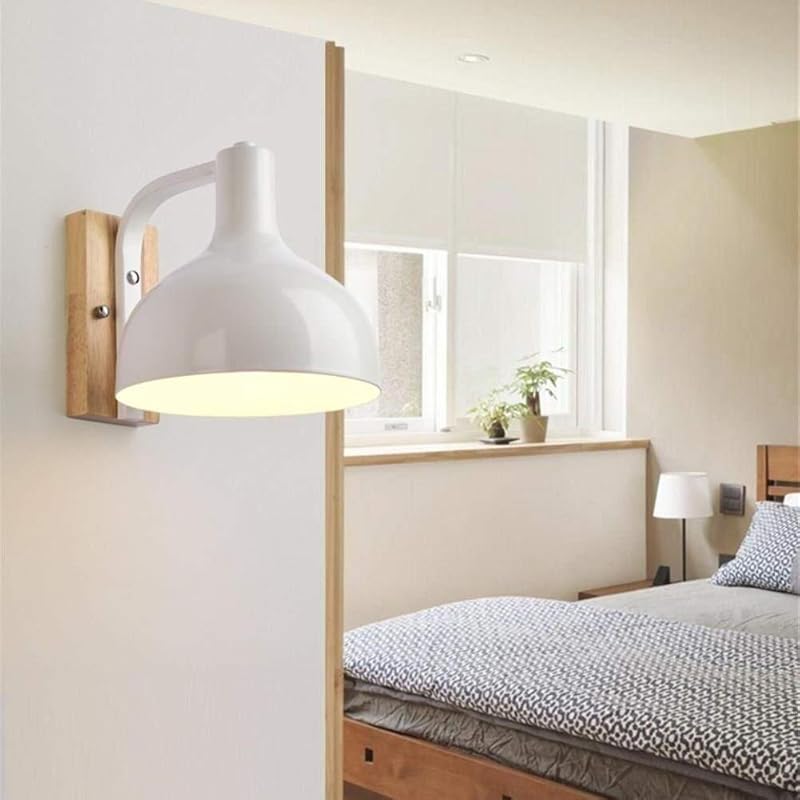 創造的なアメリカの近代的なミニマリストの壁ランプの寝室のベッド